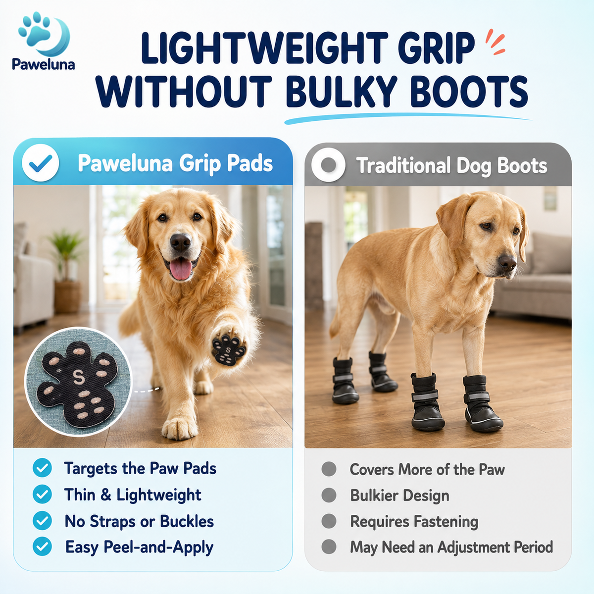 Grip Paw Protectors – Anti-Slip Dog Paw Pads
