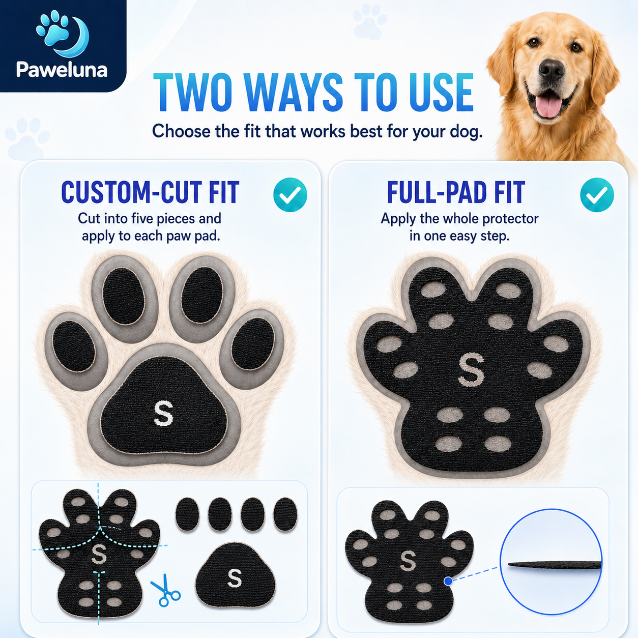 Grip Paw Protectors – Anti-Slip Dog Paw Pads