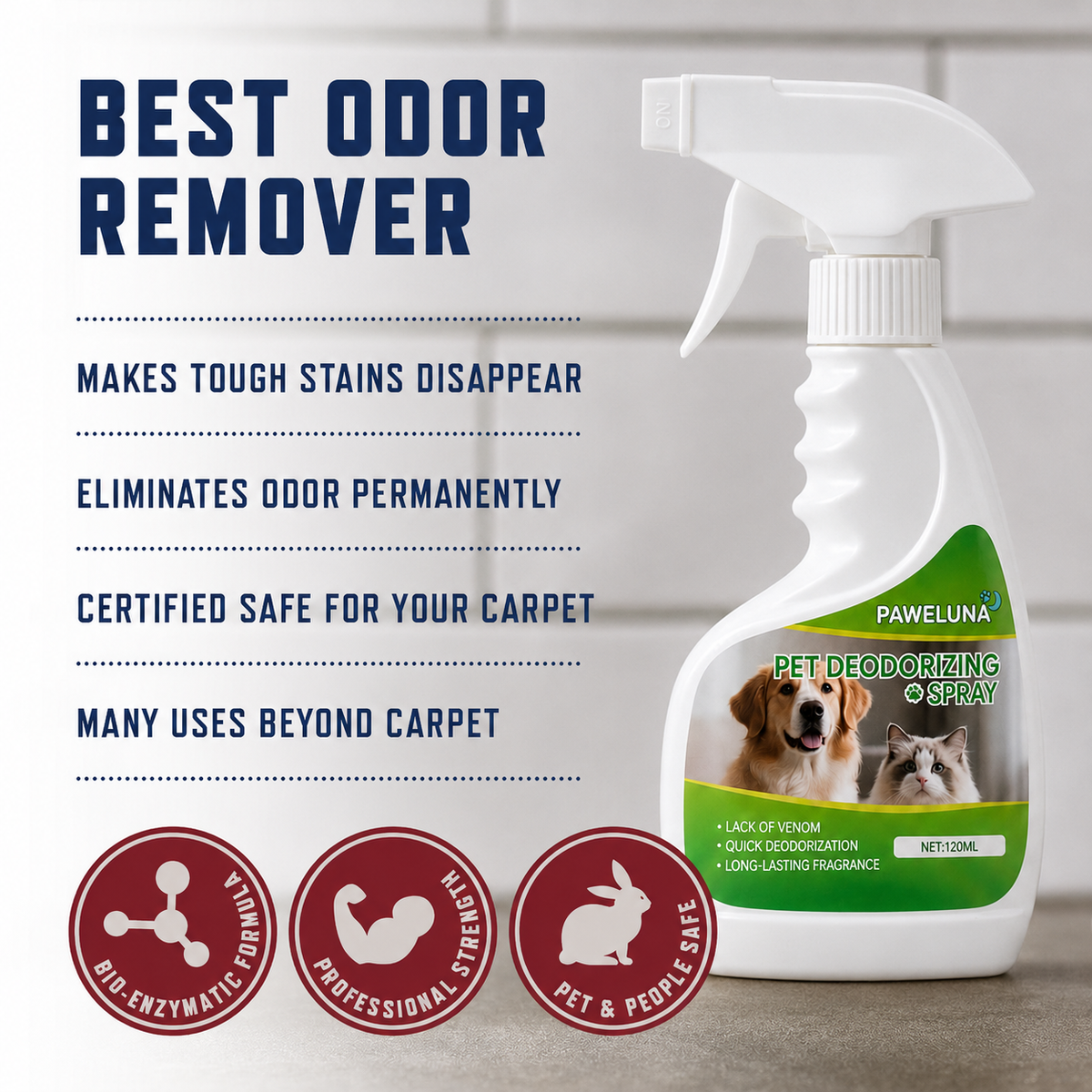 Paweluna® Pet Stain & Odor Eliminator
